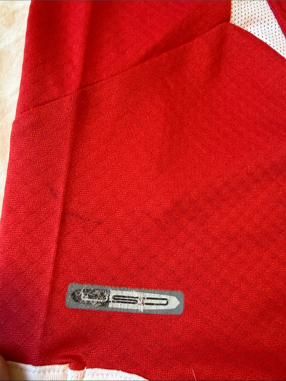 Puma Red and White Swiss Football Jersey - Picture 6 of 9
